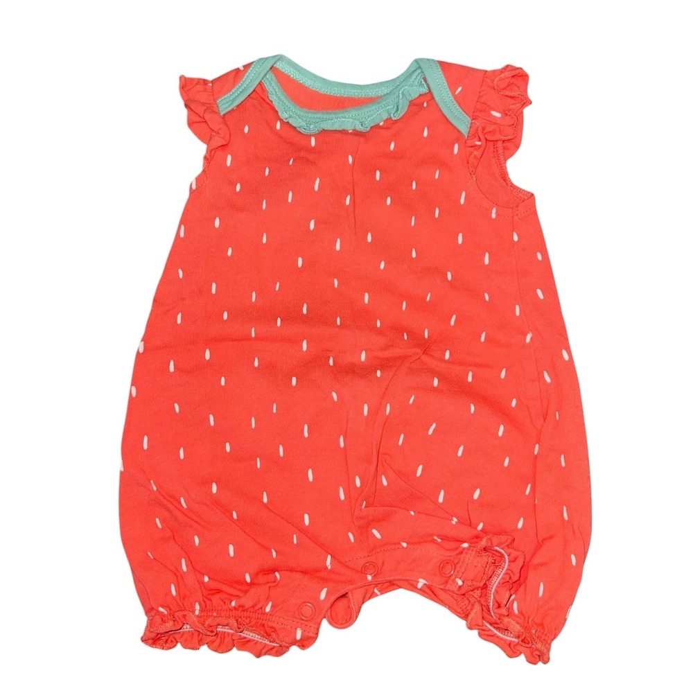 Bundle Of 6 Baby Girls One Piece Outfits 0-3M Summer Fish Watermelon Gap Carters - Picture 3 of 11